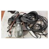 (2) WORK LIGHTS & LIGHTS W/ GUARDS
