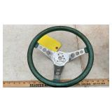 (2) STEERING WHEELS, SPINNER KNOBS & WHEELS