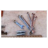 COMBO WRENCHES, SOCKETS, COTTER PON SET AND MORE
