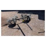 SIX WHEEL PINE NEEDLE/PINECONE RAKE