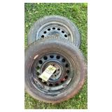(2) STUDDED WHEELS SIZE P195/65R15