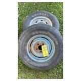 (2) WHEELS W/ TIRES