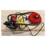 CAST IRON TRANSFER PUMP & 1in. WATER HOSE