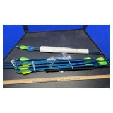 ASSORTED EASTON ARROWS W/ CASE