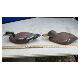 (2) WOOD DUCK DECOYS