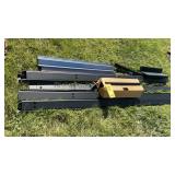 ASSORTED COATED METAL SHELVING PARTS