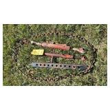 (2) CENTER LINKS, DRAW BAR & CHAIN
