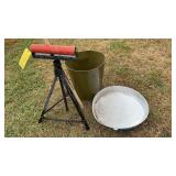 HOT WATER HEATER DRIP PAN, BIN & ROLLER