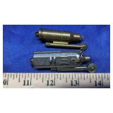 (2) WIND PROOF TRENCH LIGHTERS BULLET AND AUSTRIA