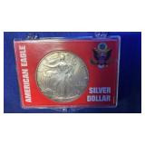 2001 AMERICAN EAGLE SILVER DOLLAR 1OZ. FINE SILVER
