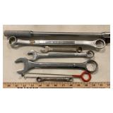 ASSORTED WRENCHES, BREAKER BARS & SOCKETS
