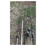 (2) SHAKESPEAR TIGERS & MITCHELL FISHING RODS