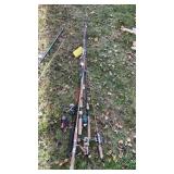 (6) FISHING RODS W/ REELS