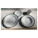 CHRISTOPHER STUART PLATES & MISC. GLASS CUPS