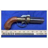 .36 CALIBER PERCUSSION PEPPER BOX PISTOL