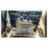 HOLIDAY ICE SCULPTURE, & MISC. X-MAS DECOR