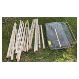 ASSORTED METAL SHELF PARTS