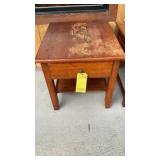 MISSION OAK END TABLE WITH DRAWER