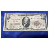1929 TEN DOLLAR FEDERAL RESERVE BANK OF NEW YORK