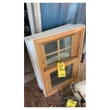 (2) STORM WINDOWS MEASURES 19'W X 29.5'TALL