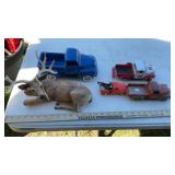 (4) TRUCKS & ELK STATUE