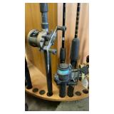 (3) OPEN REEL FISHING POLES
