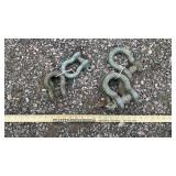 (6) CLEVISES ASSORTED SIZES