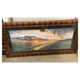 FRAMED BEACH WALL HANGING