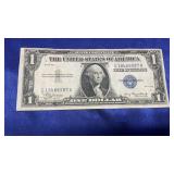 1935 A ONE DOLLAR SILVER CERTIFICATE BLUE SEAL
