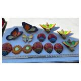 CLAY LADY BUGS, BEES & FLOWERS