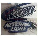 Keystone light & Bud light lights