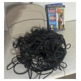 Truck bed mesh net, hose hangout, magic mesh door