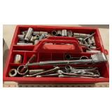 ASSORTED SOCKETS, SCREW DRIVERS & WRENCHES