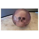 EBONITE SKULL BOWLING BALL AND CASE