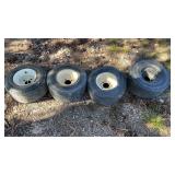 (4) GOLF CART WHEELS