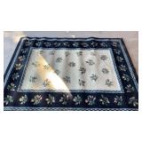FLORAL RUG MEASURES 67 x 90"