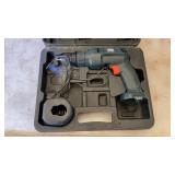 BLACK NAD DECKER DRILL AND (2) ORGANIZER TRAYS