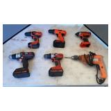 (6) BLACK AND DECKER AND OTHER DRILLS