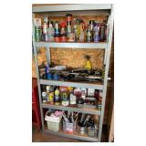METAL SHELF RACK WITH SHOP FLUIDS (ATG)