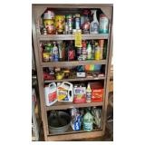 METAL RACK AND CONTENTS, FLUIDS, STRAP AND MORE