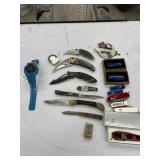 Folding pocket knives & Casio G-shock watch