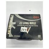 CCI 22LR, 255 rounds, 40 gr