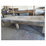 Large Heavy Duty Shop Table On wheels