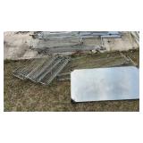Large Lot Steel Rack Shelving Pieces
