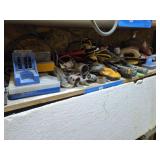 Shelf lot misc tools - see pics