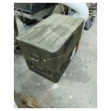 Military metal shipping box, 32L x 20w x 21h
