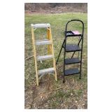 Two Folding Ladders