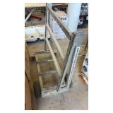 Grove Single Side Shop Glass Material Panel Cart