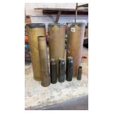 Brass military shell casings