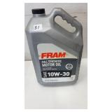 Fram 10W-30 full synthetic motor oil, 1 gal